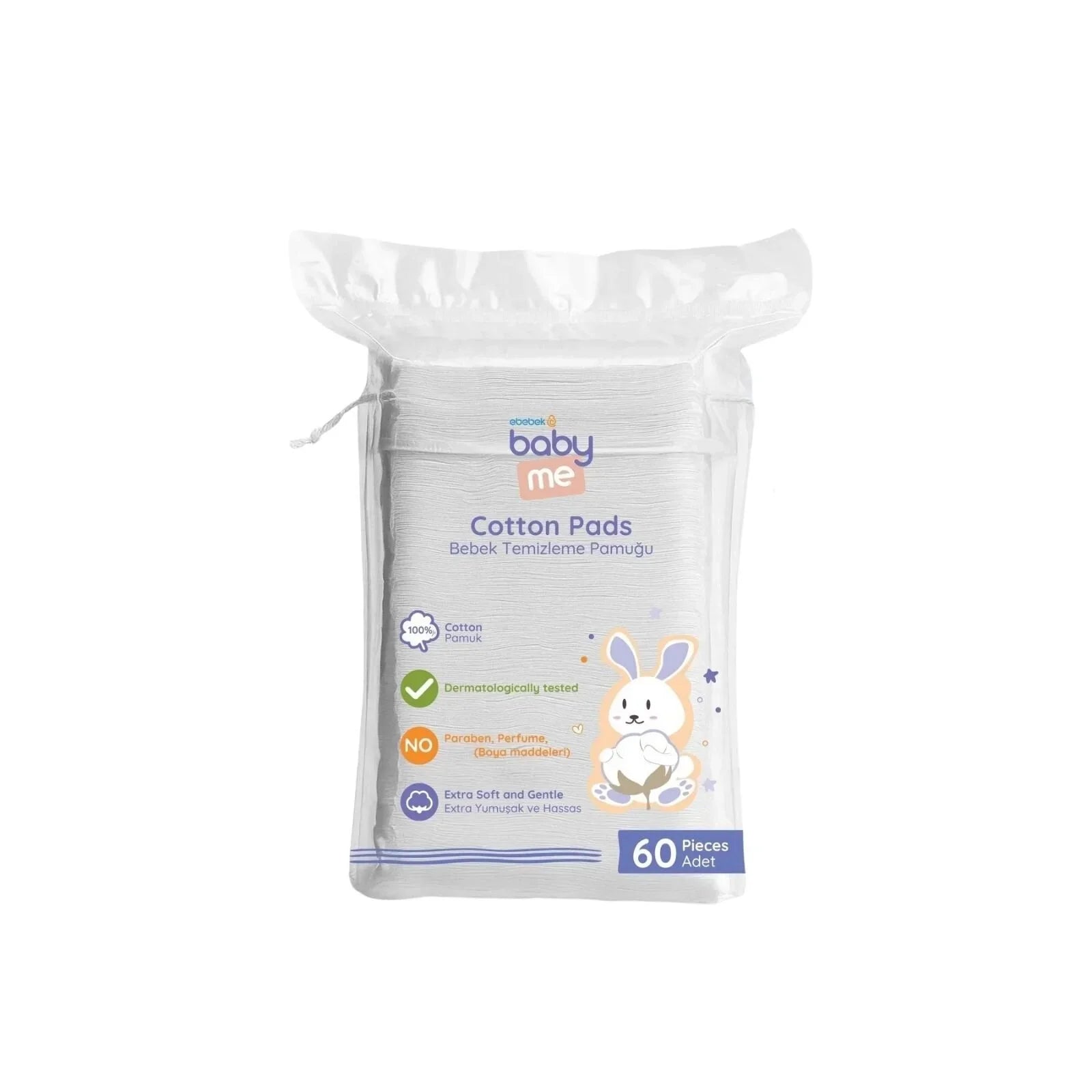 baby me Baby Cleaning Cotton Pads 15x60 pcs