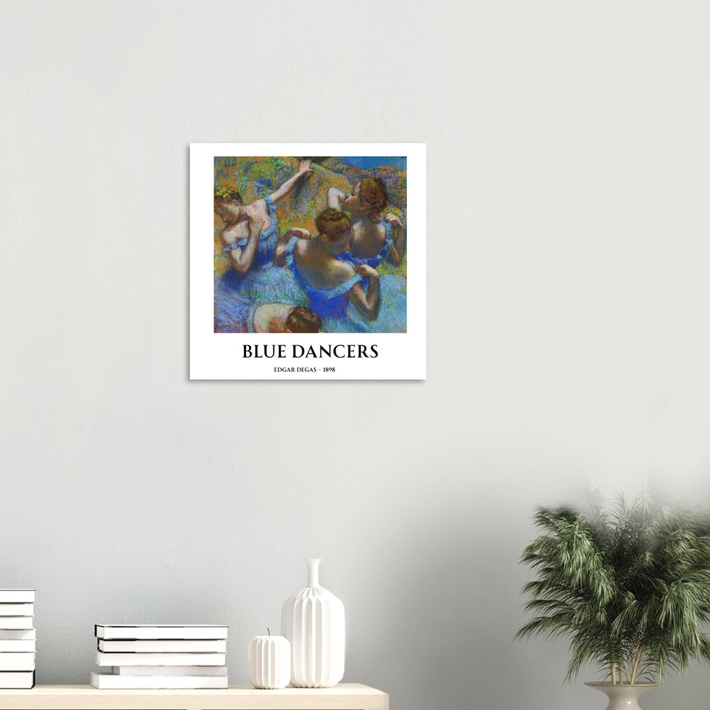 Blue Dancers by Edgar Degas – Matte Art Poster | Classical Impressionist Wall Art