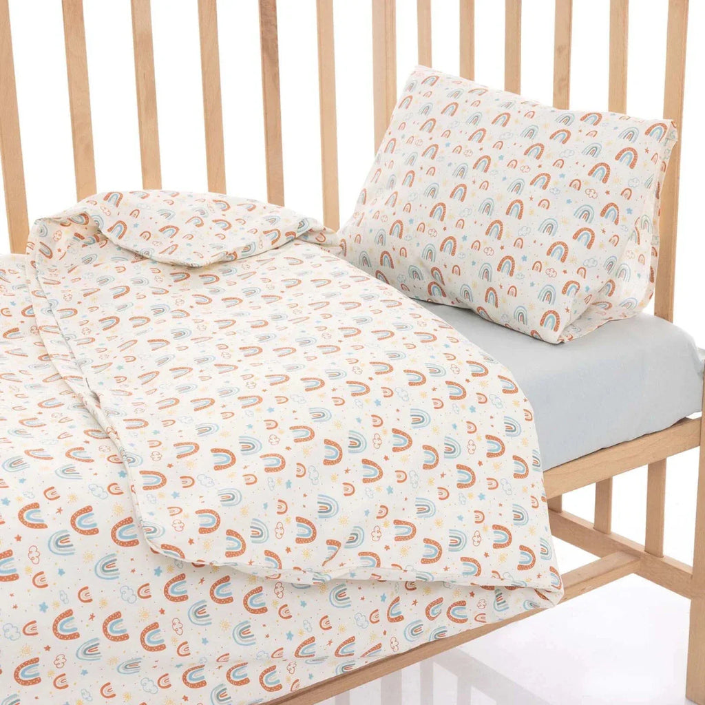 Little Dreams Girls 100% Cotton Baby Duvet Cover Set 100x150 cm - Printed