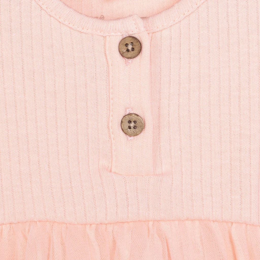 HelloBaby Newborn Girl Tulle Dress - Salmon