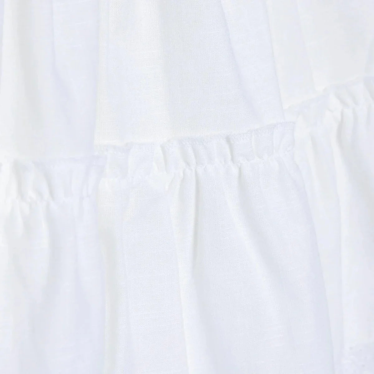 HelloBaby Girls Dress Buttoned Berry Belle Crew Neck Short Sleeve - Ecru