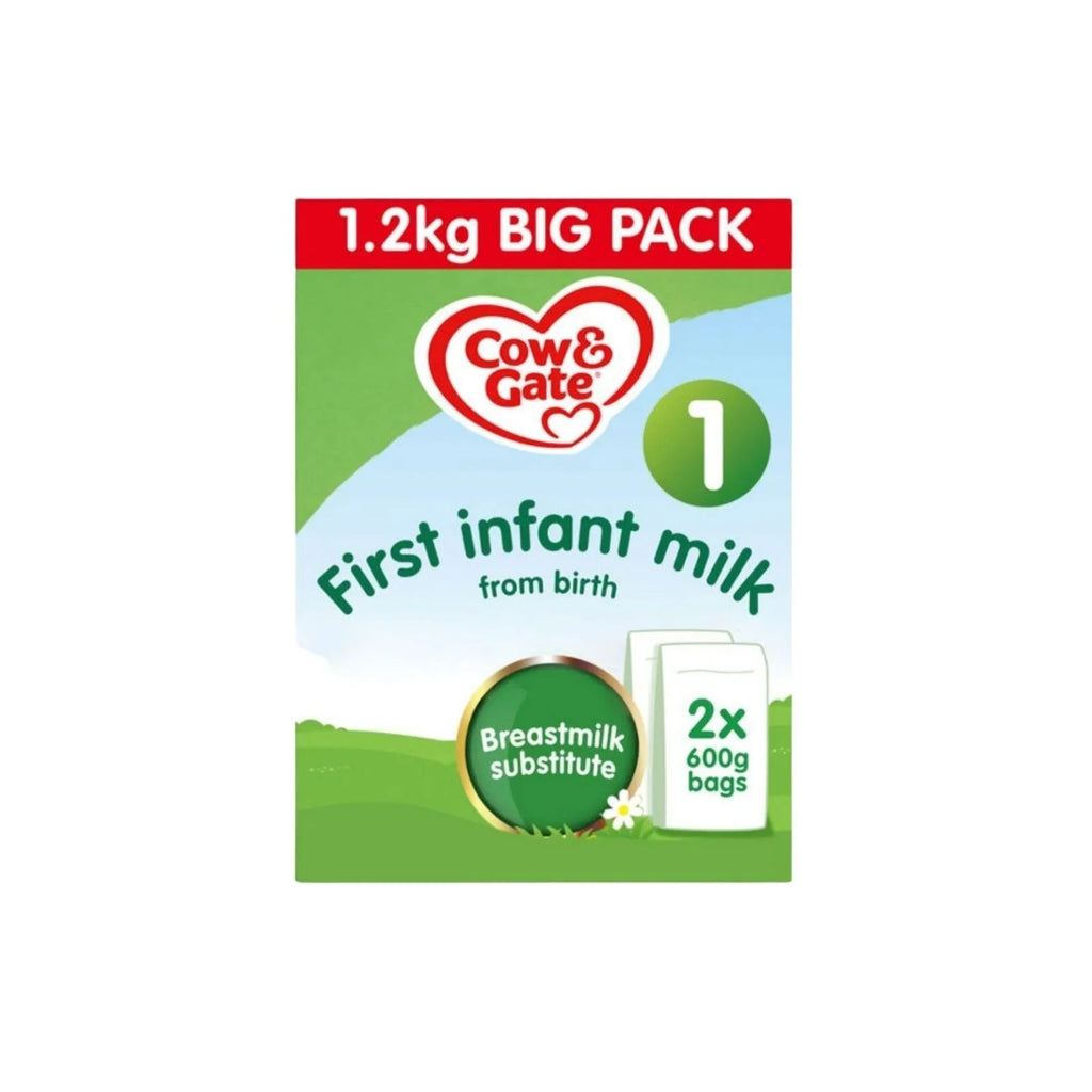 Cow & Gate 1 First Infant Milk Formula from Birth 1.2kg (2x600g)