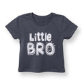 HelloBaby Boys T-shirt Slogan Print Crew Neck Short Sleeve - Charcoal