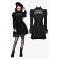 Dark in Love Inez Gown – Elegant Gothic Velvet and Lace Long Dress