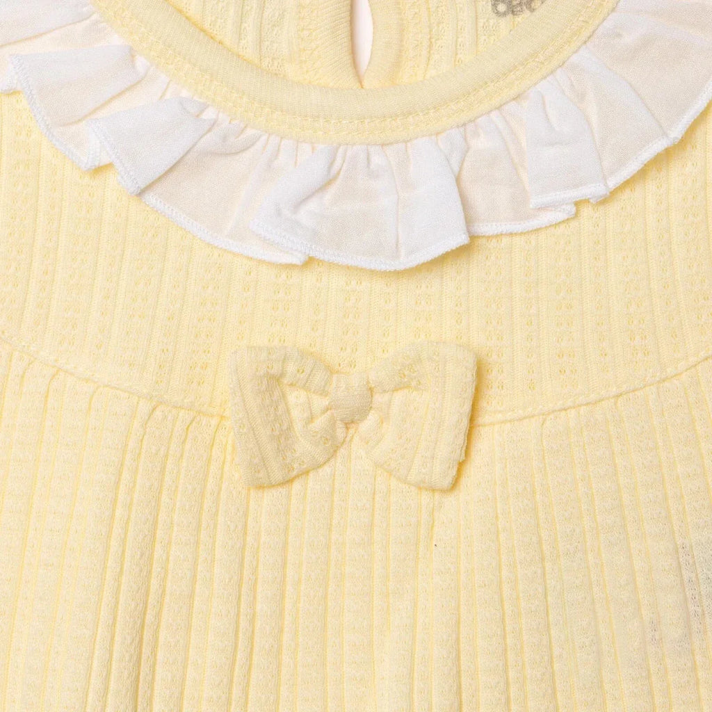 Bebetto Girls Blouse & Leggings Set - Yellow