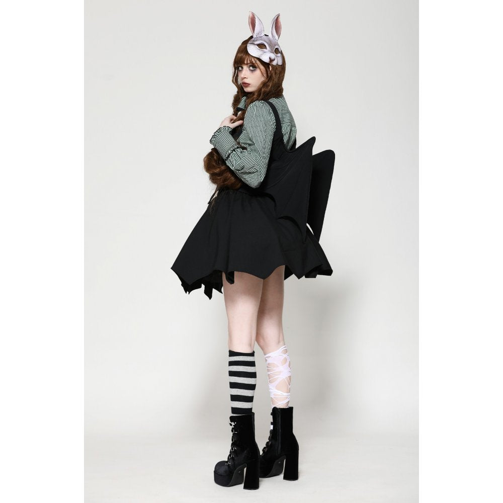 Dark in Love Vespertilio Bat Wing Vest – Black Gothic Waistcoat