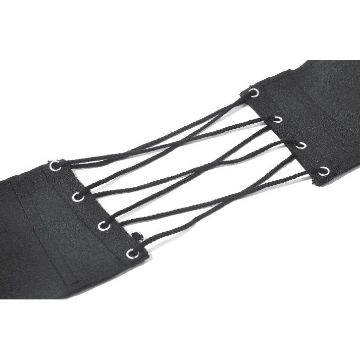 Dark in Love Catriona Gothic Black Corset Waist Belt with Buckles