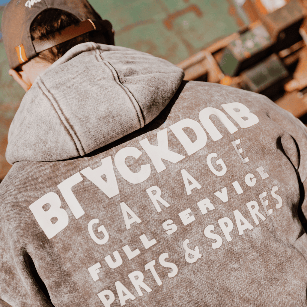 Uggly and Co Tarmac Parts & Spares Acid Wash Heavyweight Hoodie