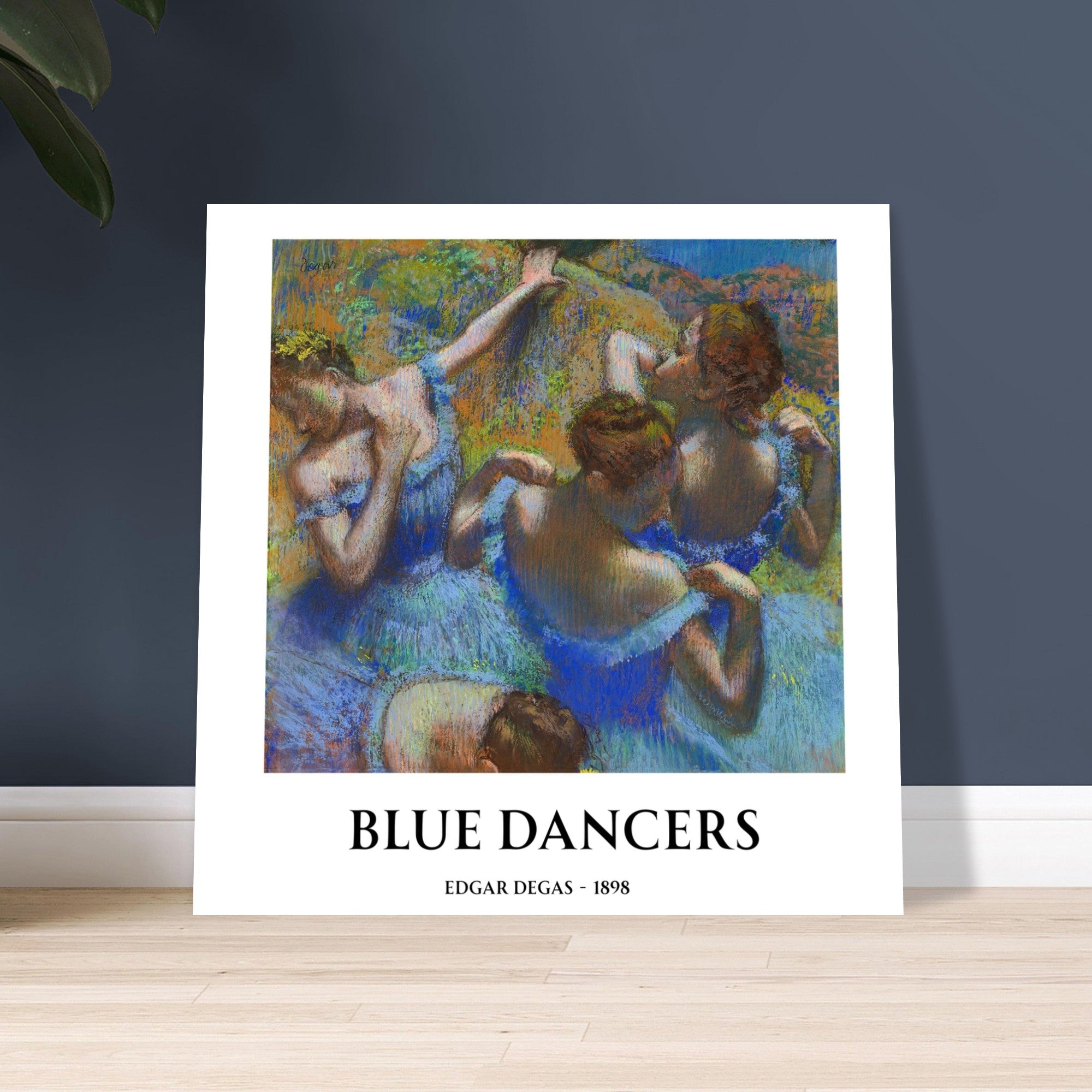 Blue Dancers by Edgar Degas – Matte Art Poster | Classical Impressionist Wall Art