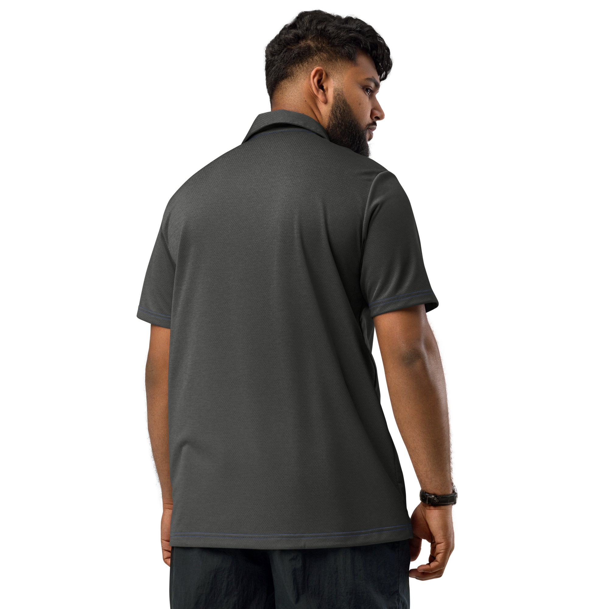 adidas space-dyed polo