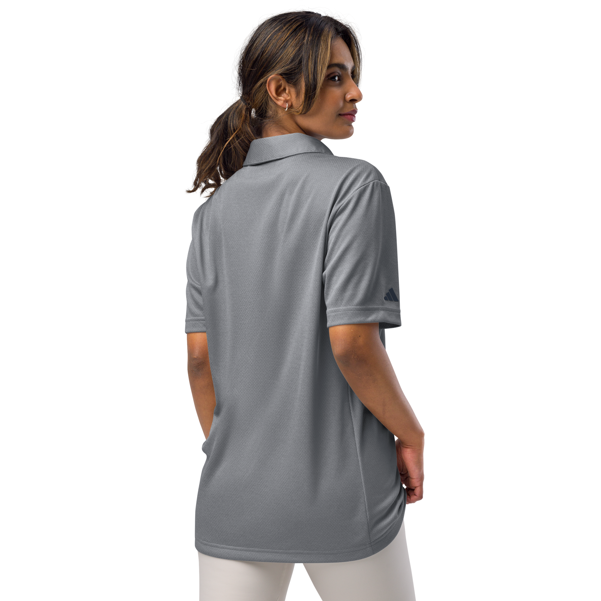 adidas space-dyed polo