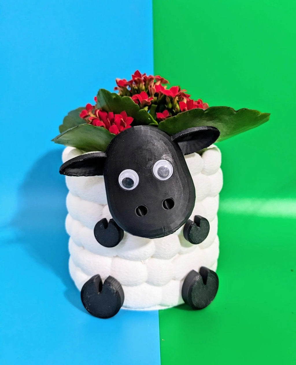 Chaddyverse Sheep Succulent Planter – 3D Printed Animal Plant Pot