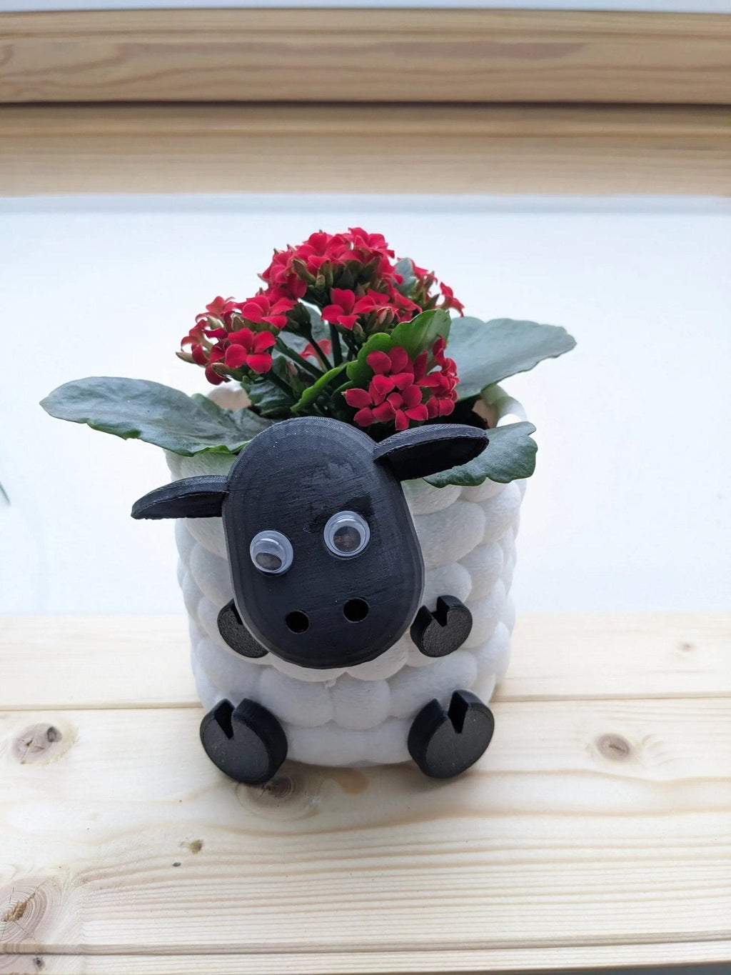 Chaddyverse Sheep Succulent Planter – 3D Printed Animal Plant Pot