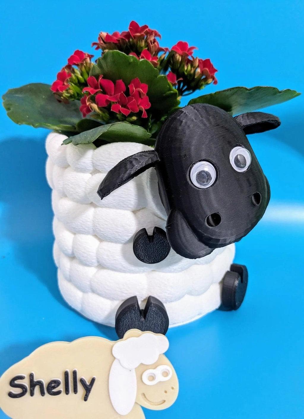 Chaddyverse Sheep Succulent Planter – 3D Printed Animal Plant Pot