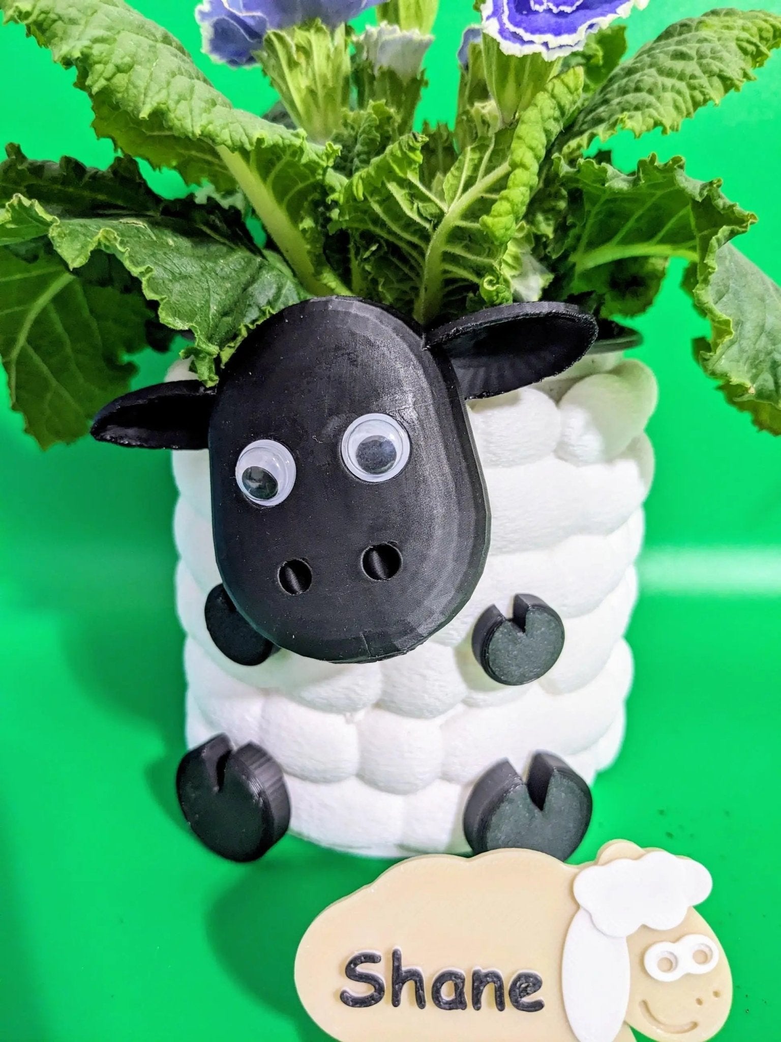 Chaddyverse Sheep Succulent Planter – 3D Printed Animal Plant Pot