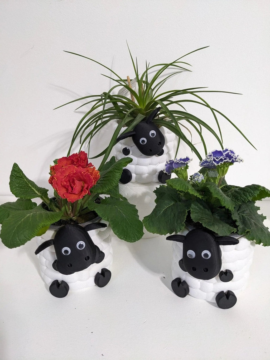 Chaddyverse Sheep Succulent Planter – 3D Printed Animal Plant Pot
