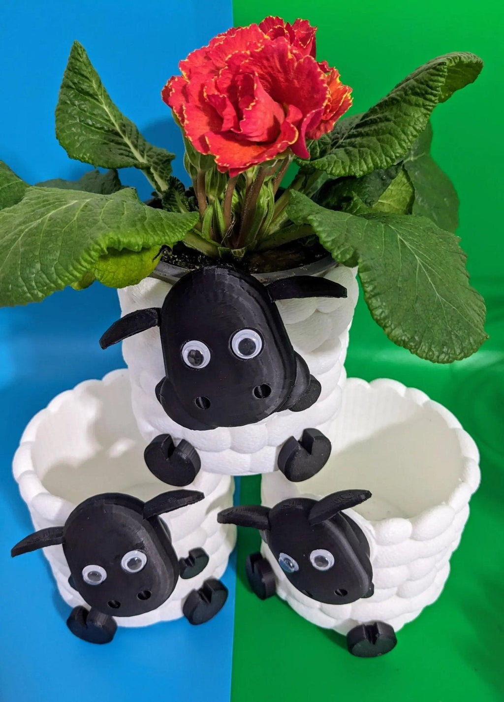 Chaddyverse Sheep Succulent Planter – 3D Printed Animal Plant Pot