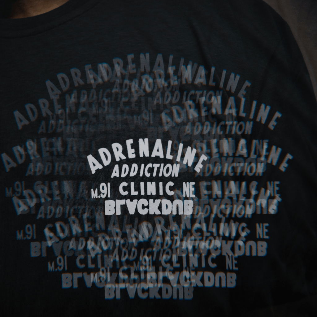 Uggly and Co Adrenaline Addiction Grey Cotton Motorcycle Graphic Tee