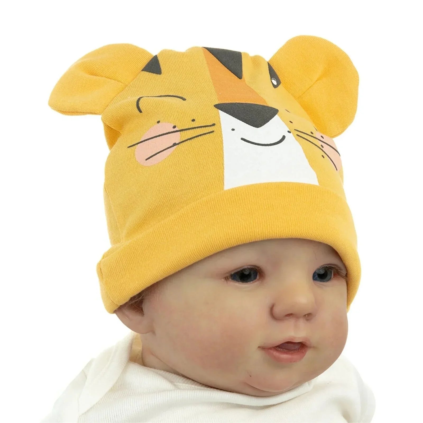 HelloBaby 100% Cotton Newborn Hat - Yellow