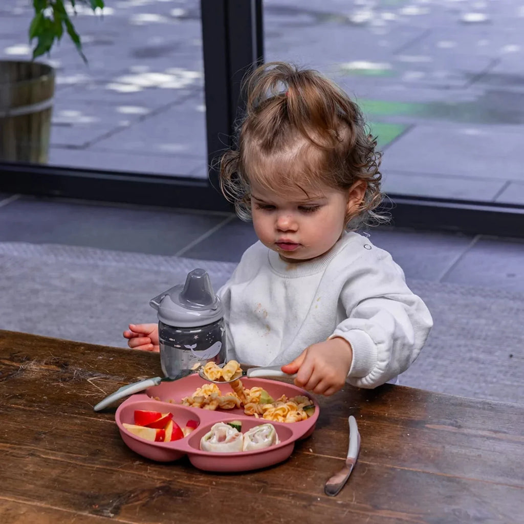 Vital Baby Nourish Silicone Suction Plate - Moody Blue