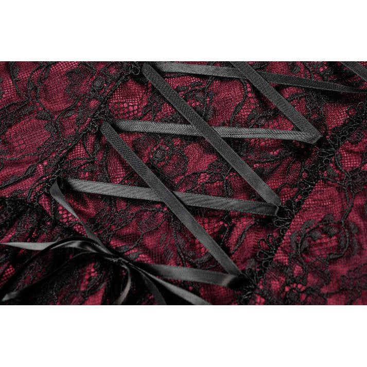 Dark in Love Red Black Lace Princess Dress with Star Charms