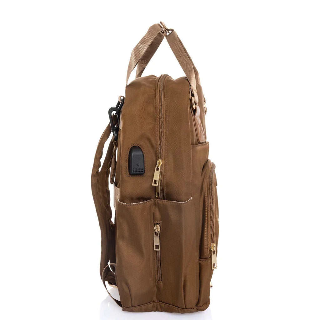 Baby Mom Organiser Backpack – Brown