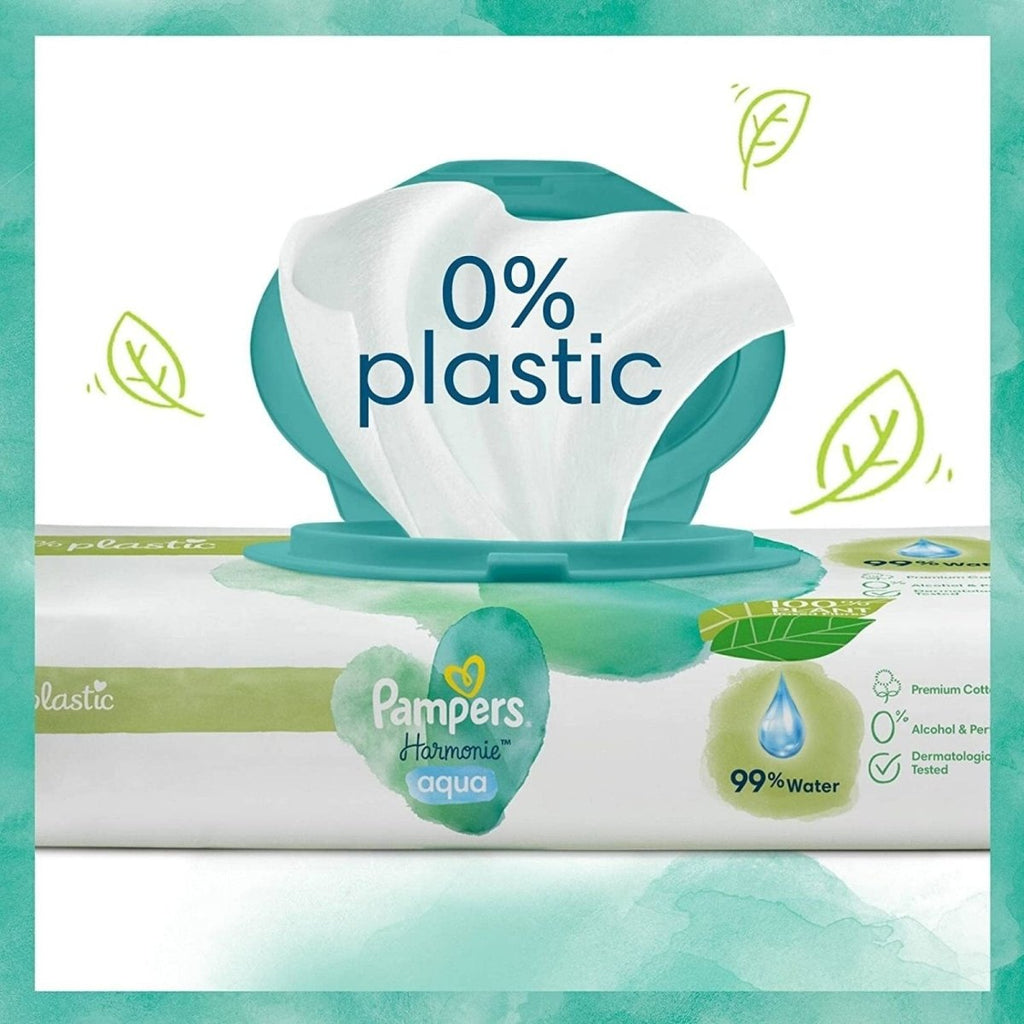 Pampers Harmonie Aqua Baby Wipes 48 pcs