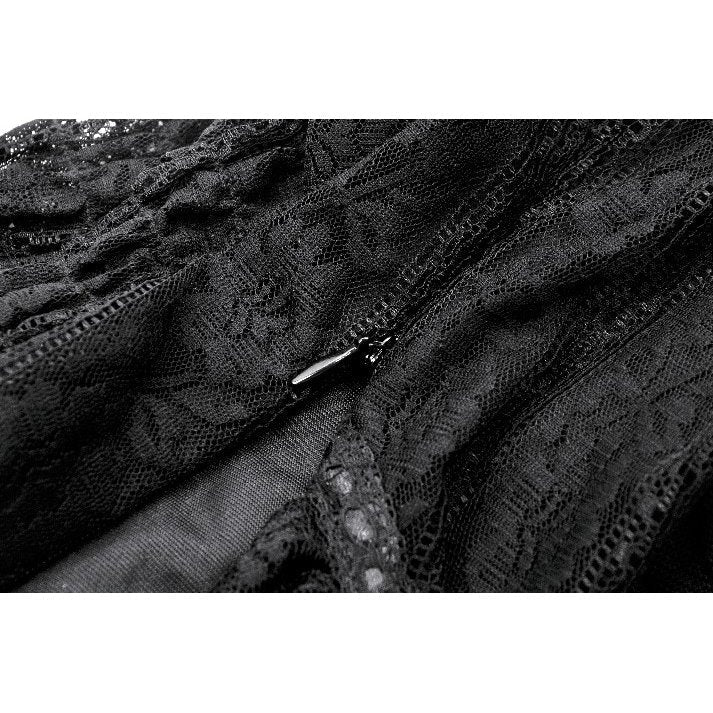 Dark in Love Ophelia Gothic Top – Black Lace Off-Shoulder Corset Style
