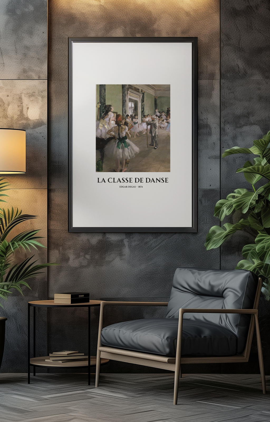 La Classe de Danse Framed Print – Edgar Degas Ballet Wall Art, Impressionist Dance Poster, Classical Art Decor for Studio or Home