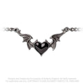 Alchemy Gothic Blacksoul Pewter Bracelet | Black Demon Heart Jewelry