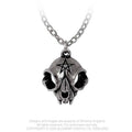 Alchemy Gothic Cat Skull Pendant | Pewter Pentagram Necklace
