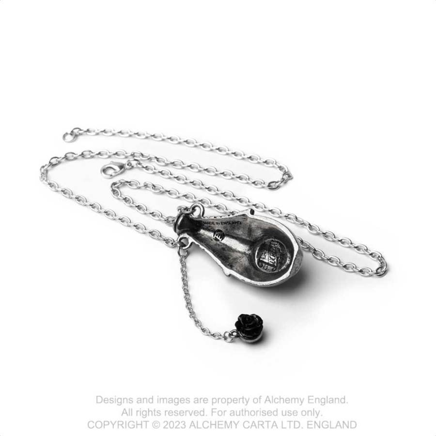 Alchemy Gothic Lucrezia's Fix Pewter Poison Pendant Necklace