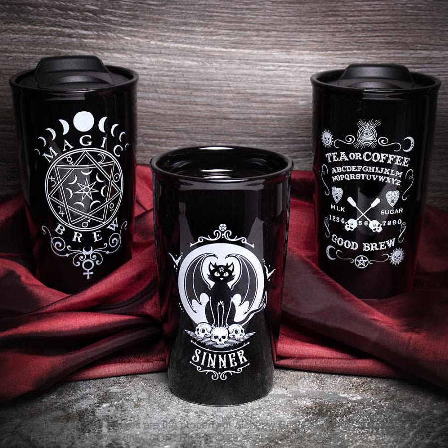 Alchemy Gothic Magic Brew Ceramic Travel Mug | Double Wall Insulated