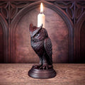 Alchemy Gothic Owl of Astrontiel Candlestick Holder – Resin Gothic Decor