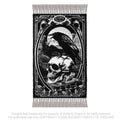 Alchemy Gothic Poe's Raven Rug | 100% Cotton Hand Loomed Decor