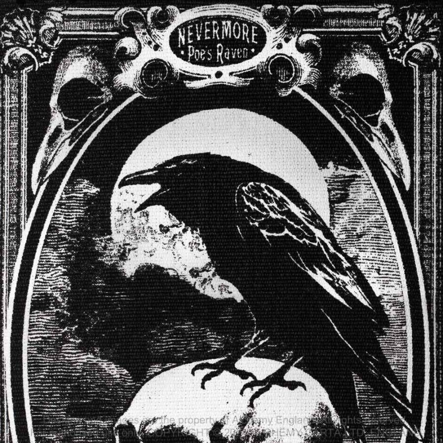 Alchemy Gothic Poe's Raven Rug | 100% Cotton Hand Loomed Decor