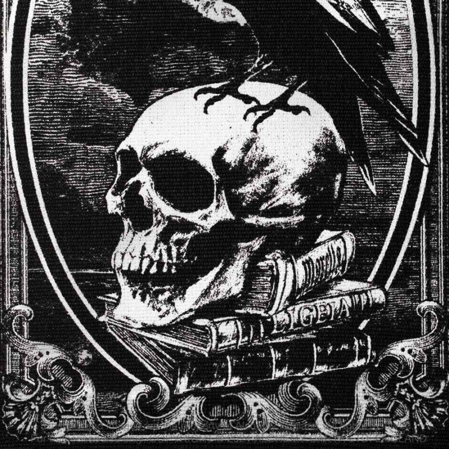 Alchemy Gothic Poe's Raven Rug | 100% Cotton Hand Loomed Decor