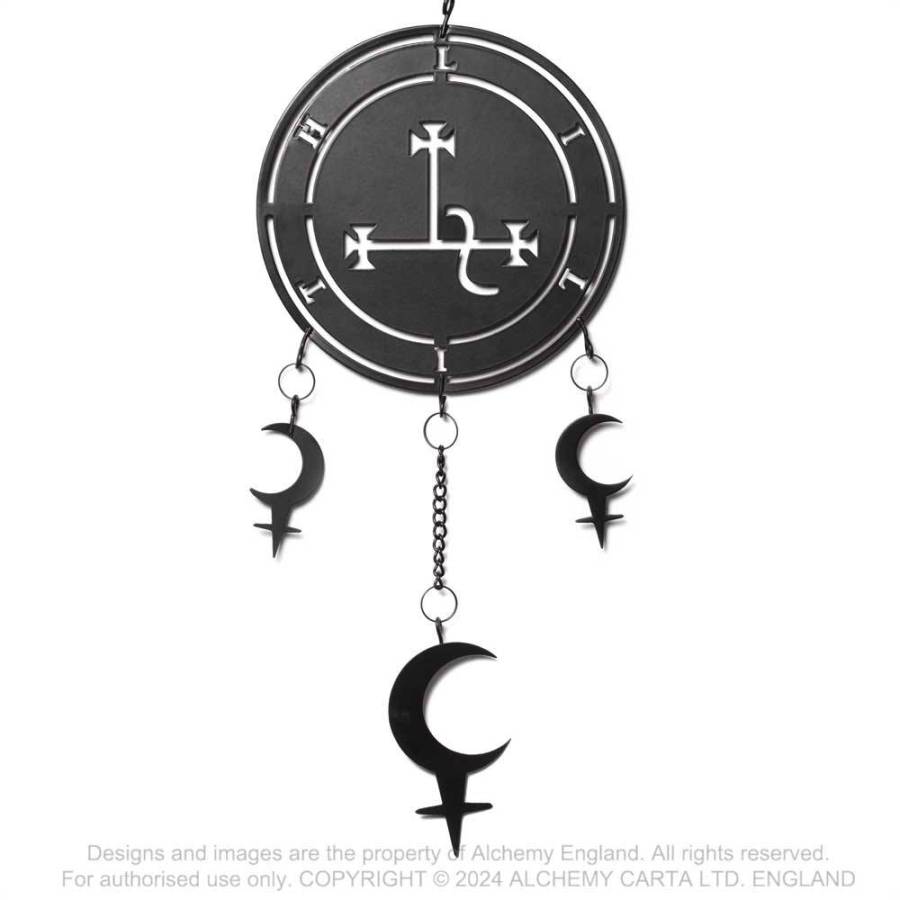 Alchemy Gothic Seal of Lilith Hanging Decoration | Black Steel Sigil