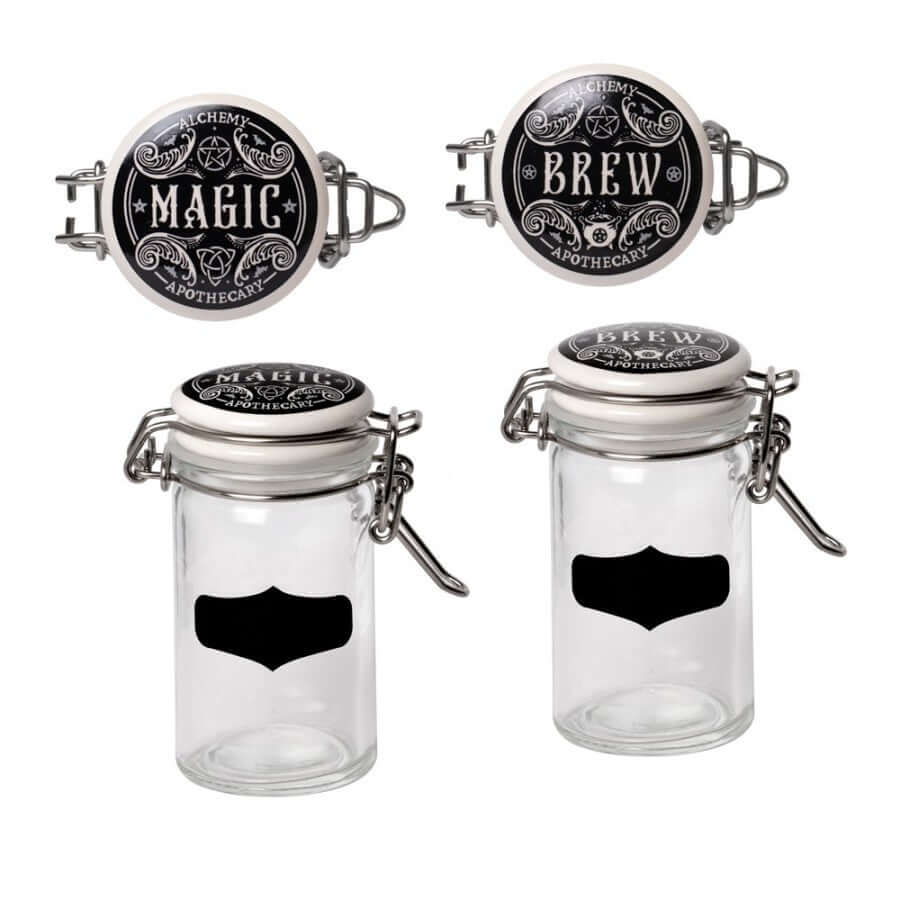 Alchemy Gothic Witch's Spice Rack – Hecate Inspired Herb Jar Set
