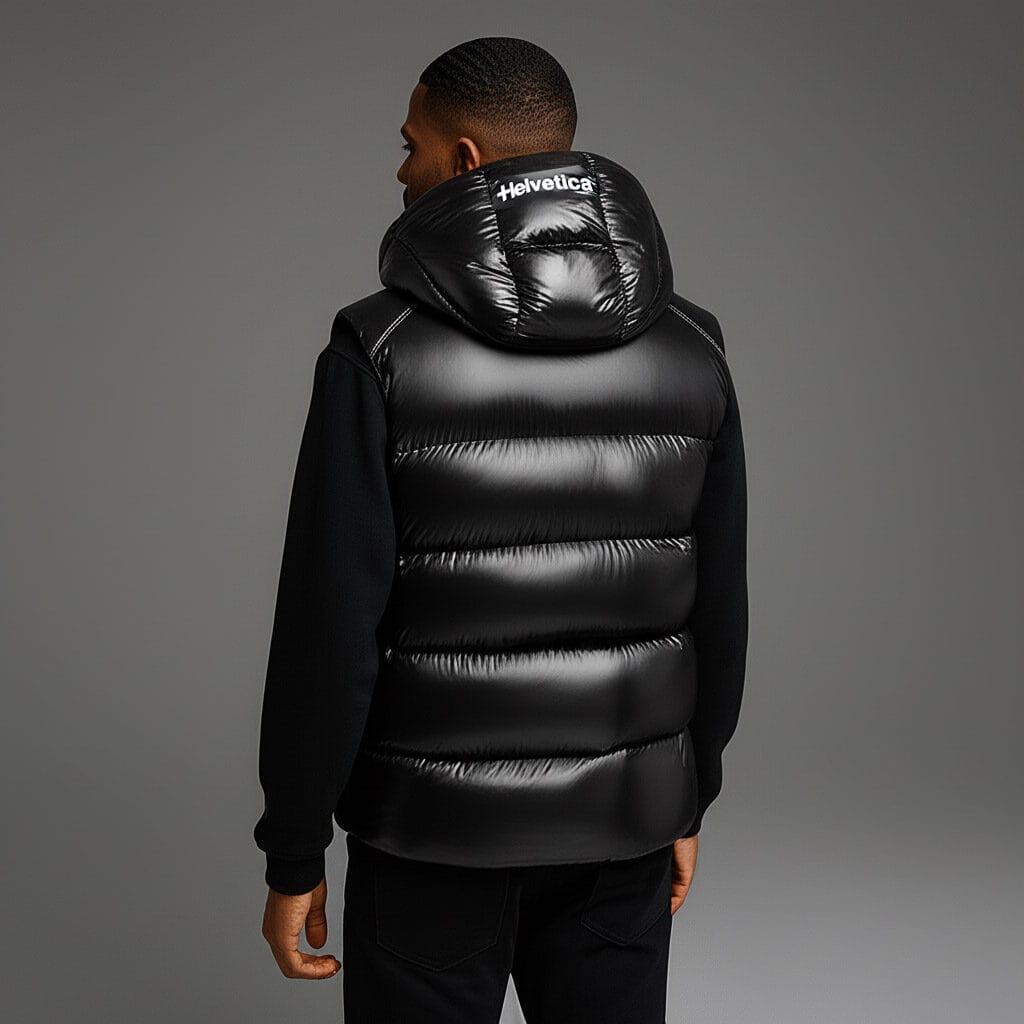 Space Sleeveless Hooded Jacket
