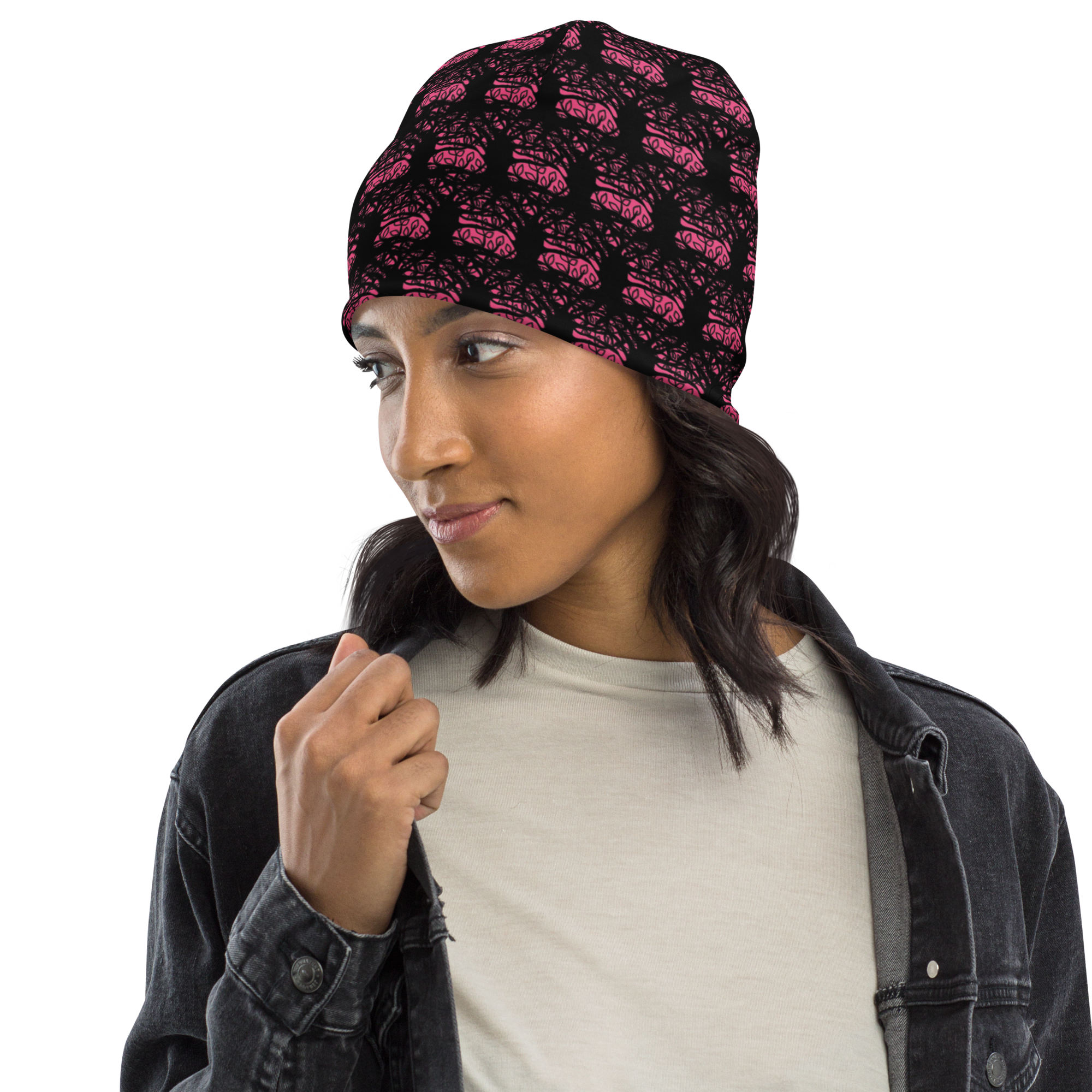Roots Print Beanie