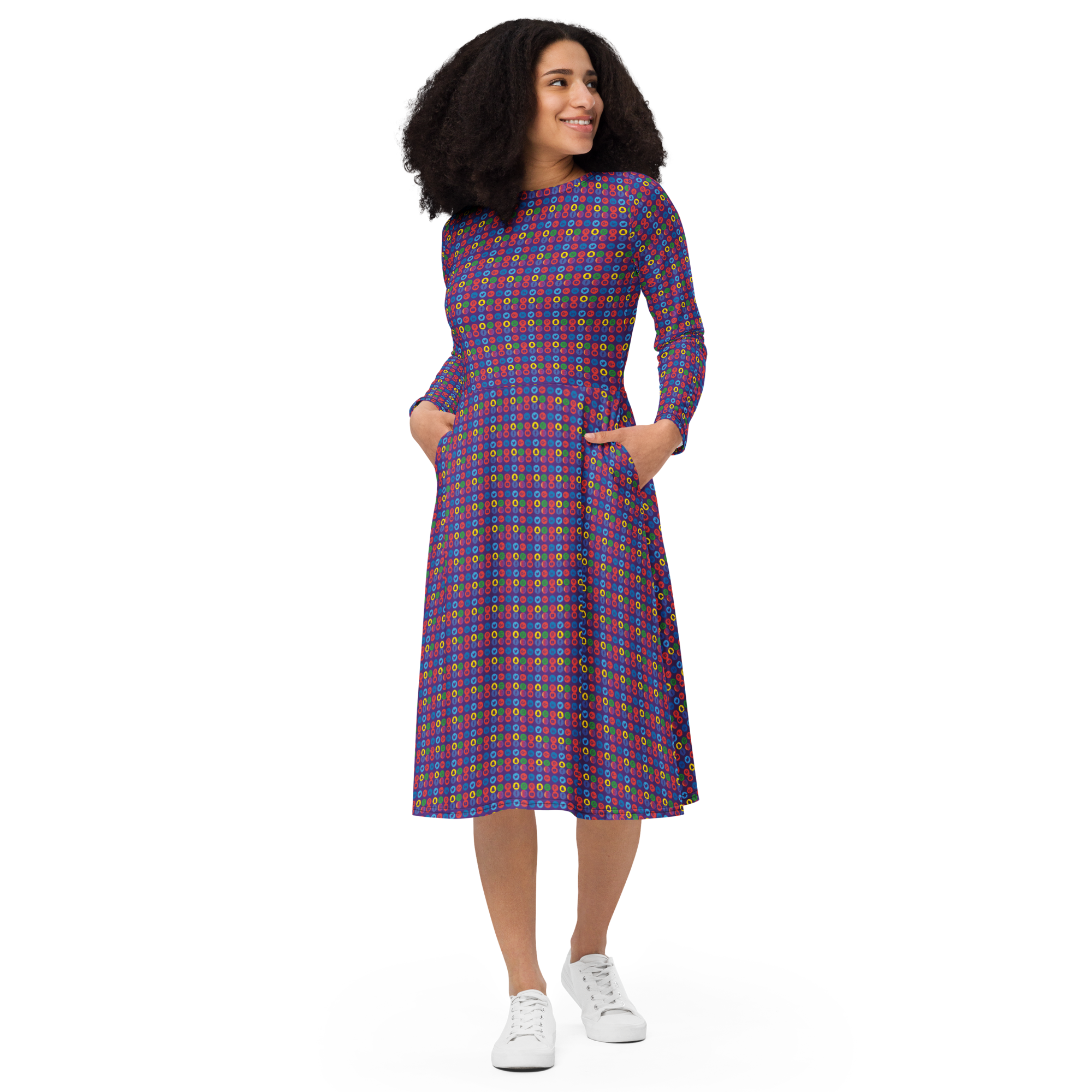Creator long sleeve midi dress
