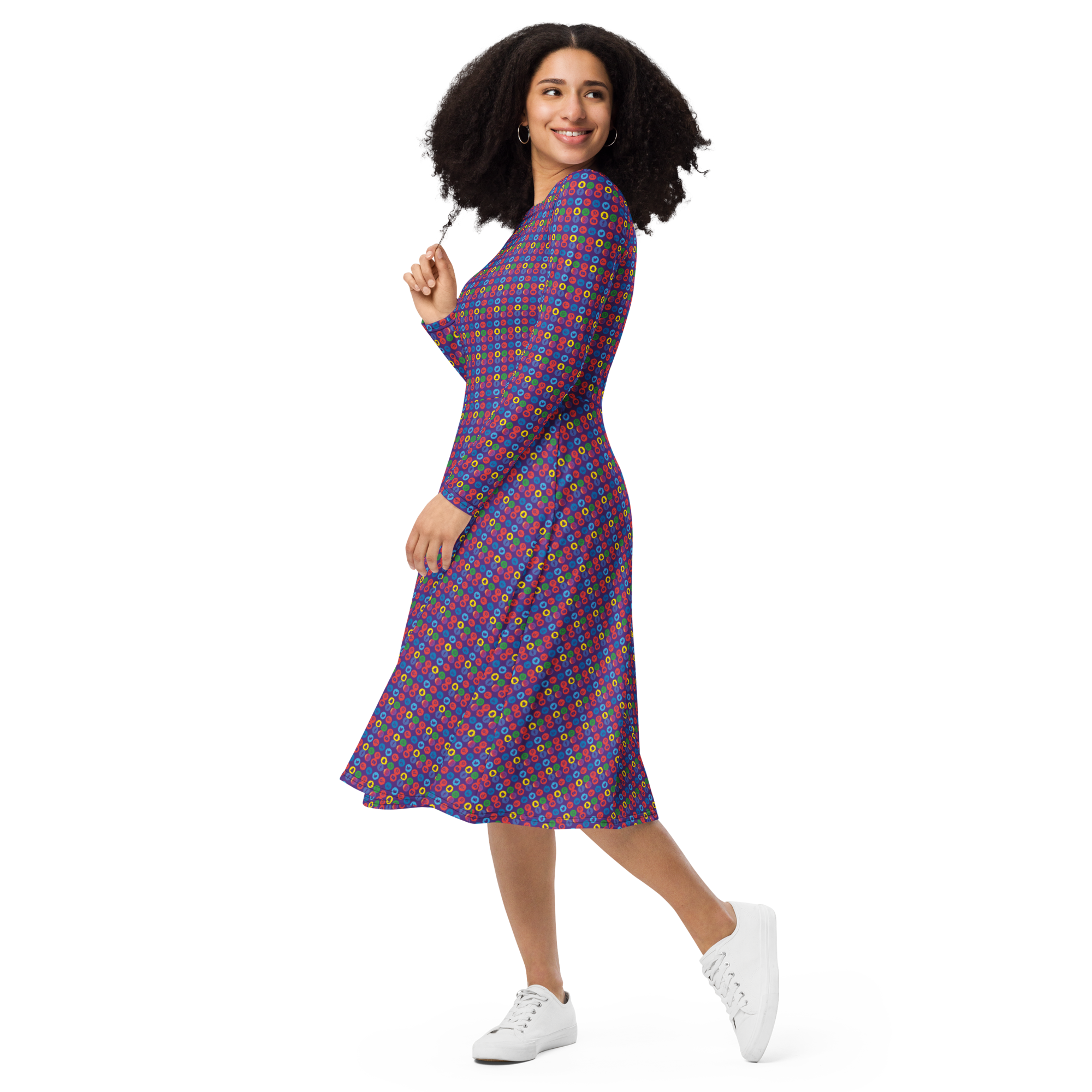 Creator long sleeve midi dress
