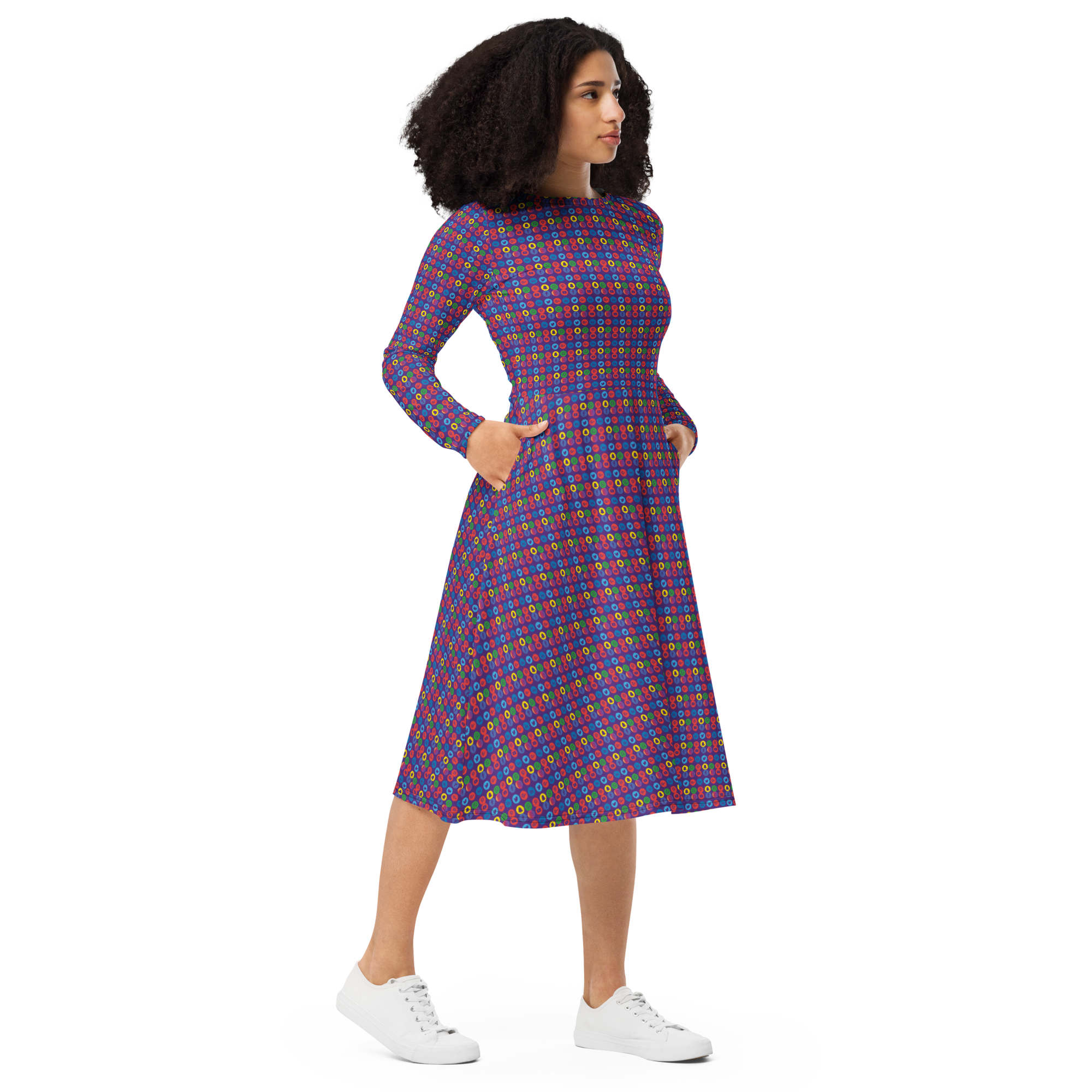 Creator long sleeve midi dress