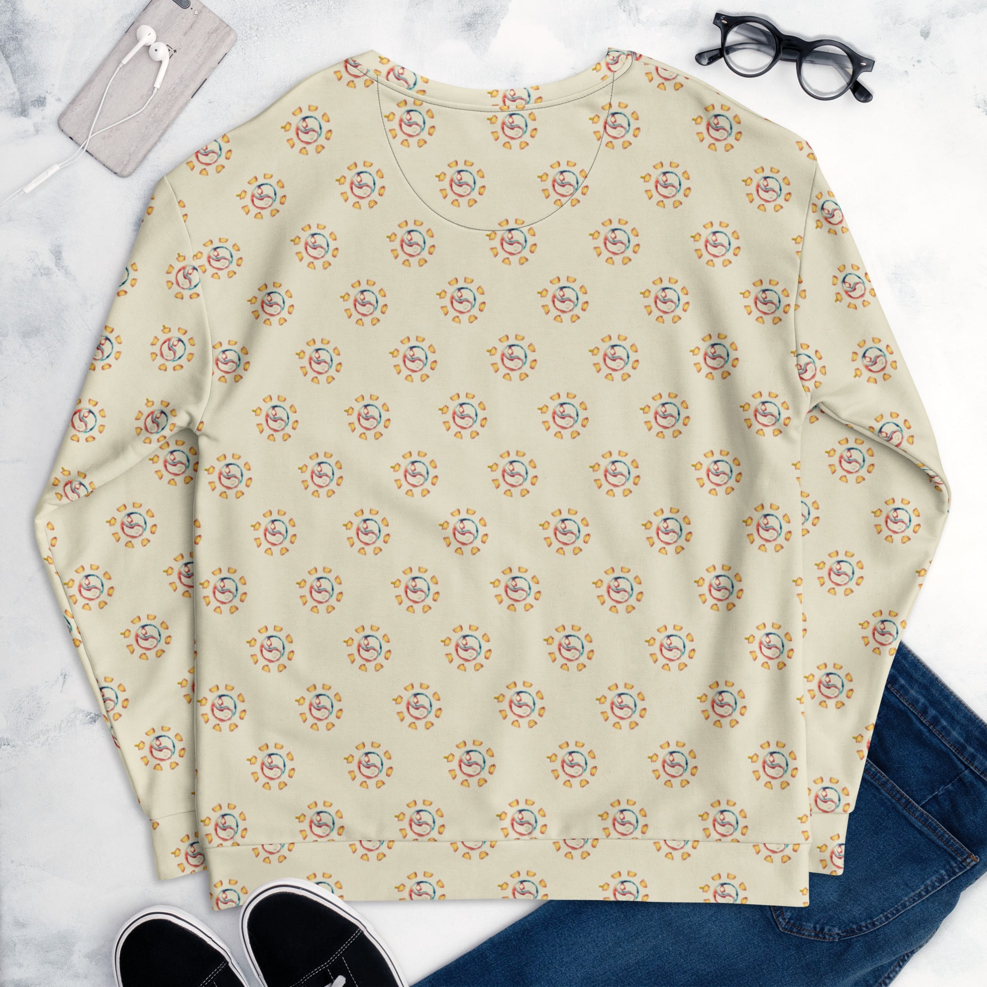 Tao Sun Creamy White Unisex Sweatshirt