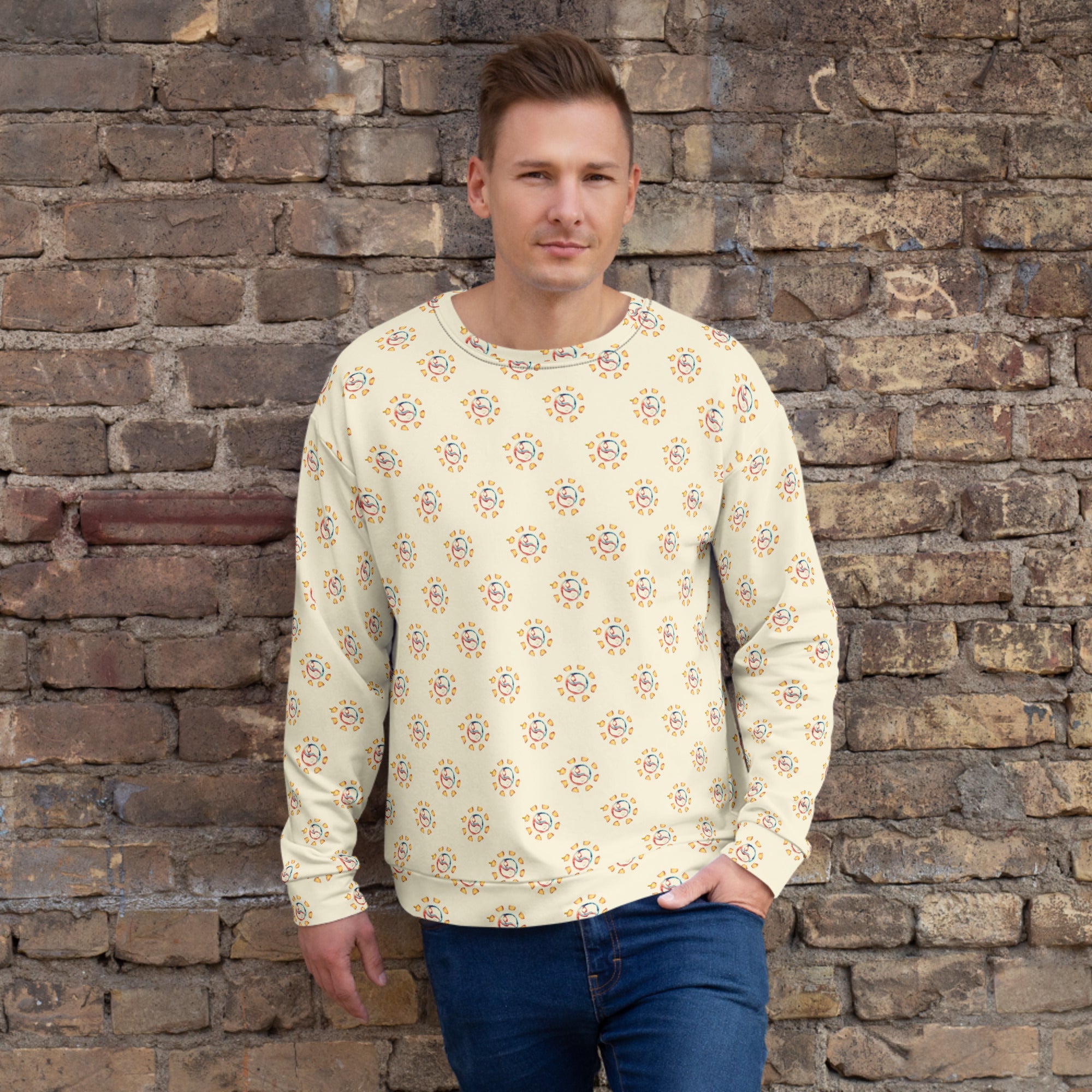 Tao Sun Creamy White Unisex Sweatshirt