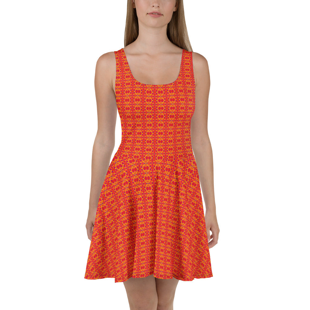 Direct Red Skater Dress