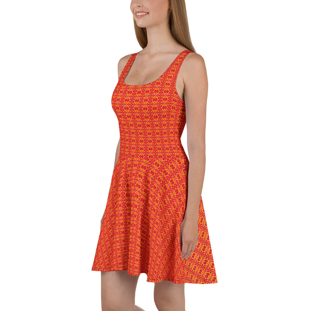 Direct Red Skater Dress