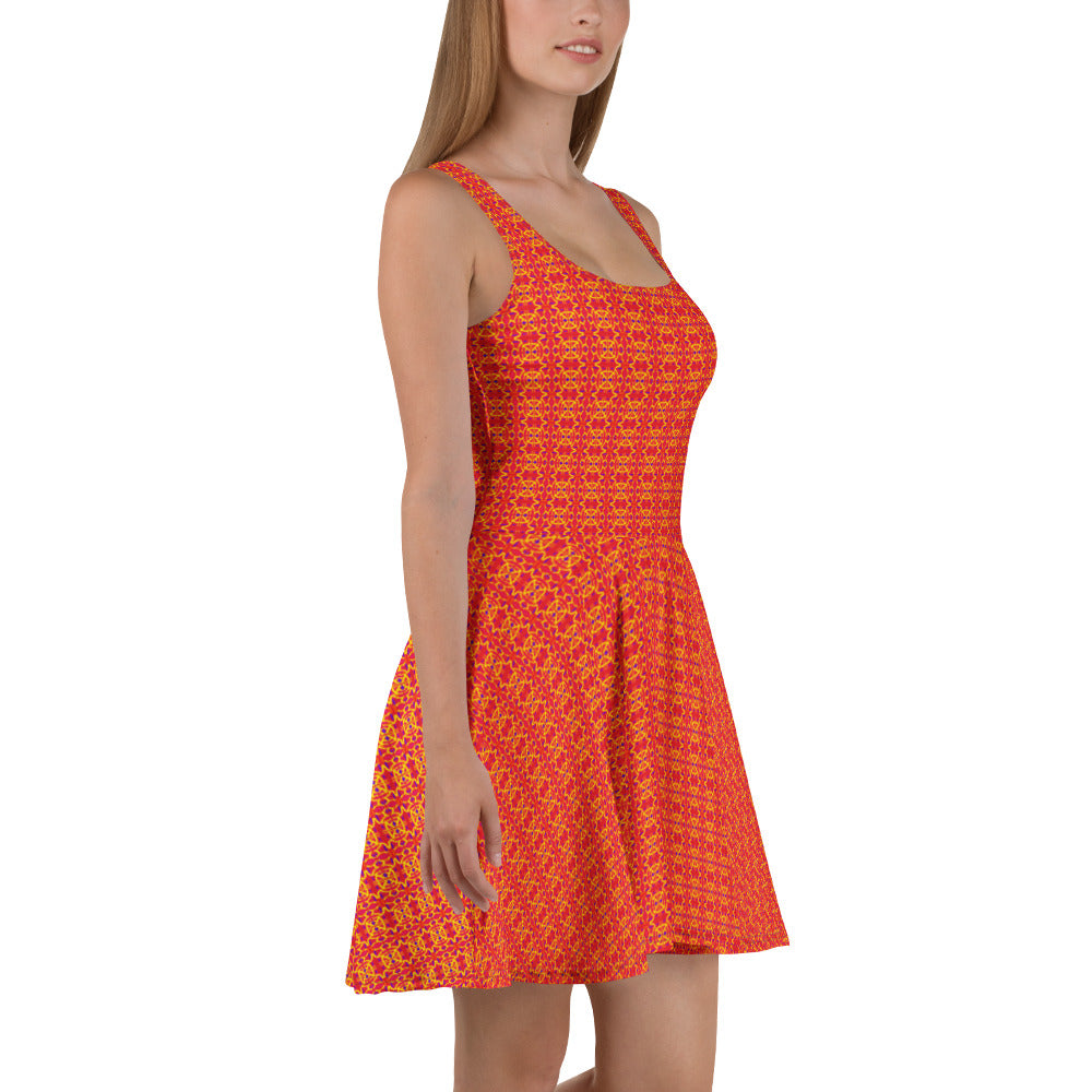 Direct Red Skater Dress