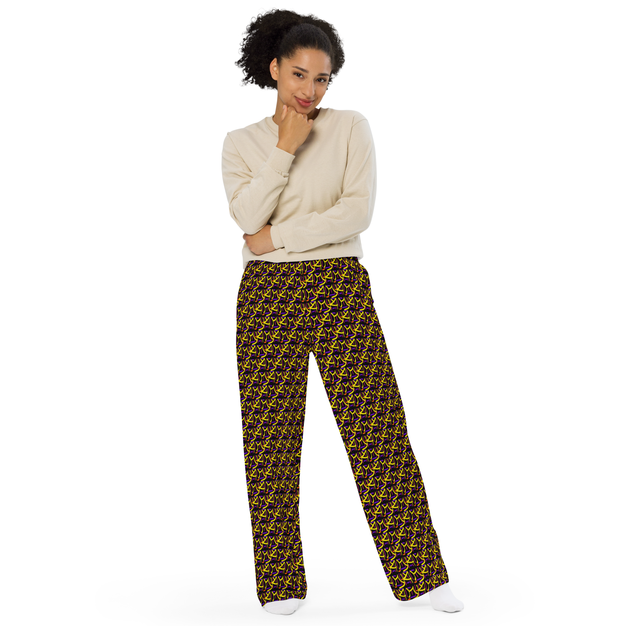 Direct unisex wide-leg pants